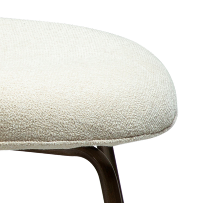 KAY dining chair – curved back design with shimmering fabric and padded seat | AK Interior Living