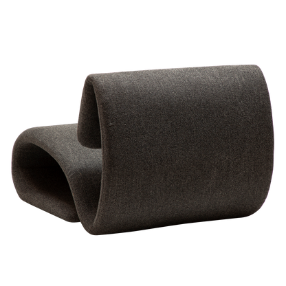 BEBE sculptural upholstered lounge chair with curved silhouette from AK Interior Living